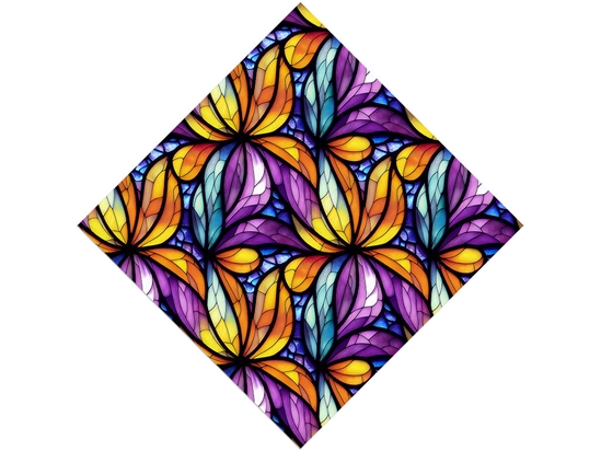 Smooth Petals Stained Glass Vinyl Wrap Pattern