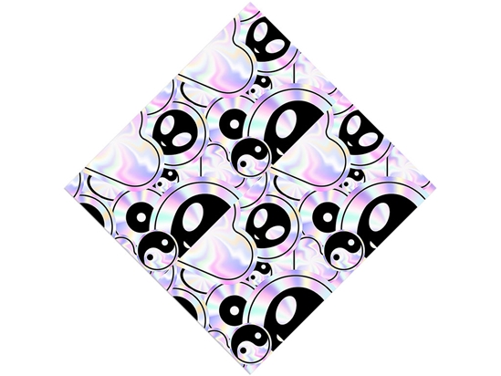 Holographic Aliens Sticker Bomb Vinyl Wrap Pattern