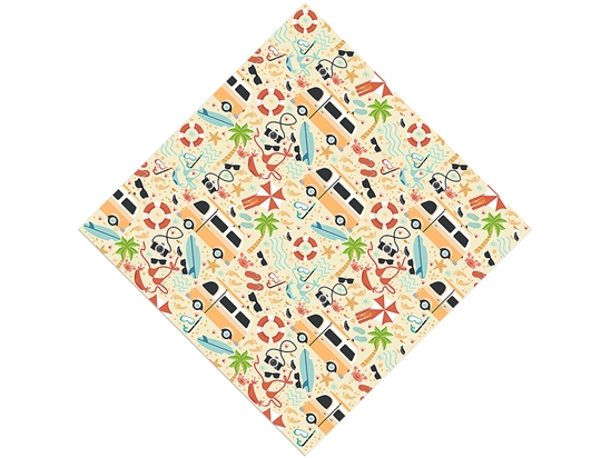 Beach Life Summertime Vinyl Wrap Pattern