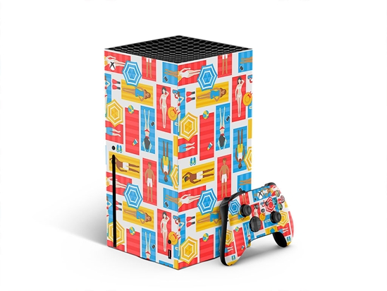 Towel Tetris Summertime XBOX DIY Decal