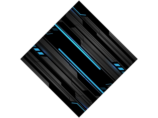 Cold Cobalt  Technology Vinyl Wrap Pattern