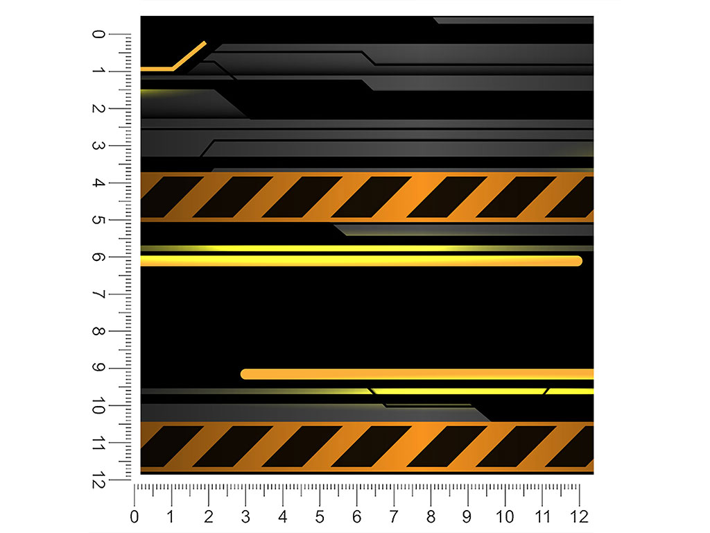 Use Caution  Technology Vehicle Wrap Scale