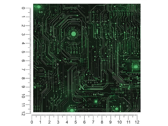 Neon Green Technology Vehicle Wrap Scale