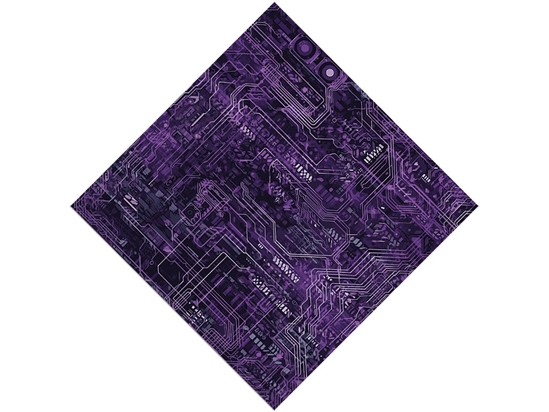 Neon Purple Technology Vinyl Wrap Pattern