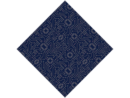 Simple Navy Technology Vinyl Wrap Pattern