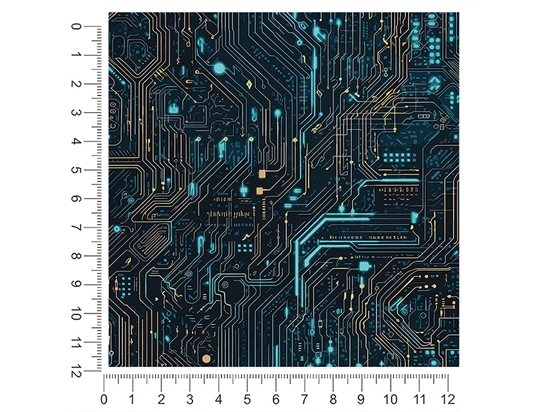 Turquoise Terabyte Technology Vehicle Wrap Scale