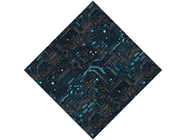 Turquoise Terabyte Technology Vinyl Wrap Pattern