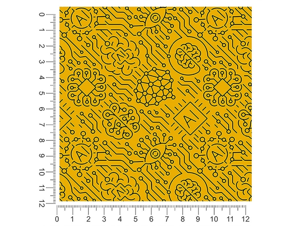 Yellow AI Technology Vehicle Wrap Scale