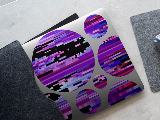 Purple Distortion Technology Vehicle Vinyl Wrap