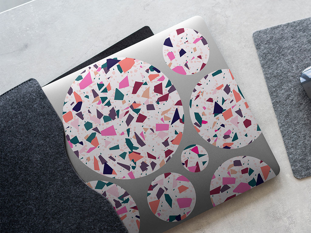 Confetti Terrazzo Stone DIY Laptop Stickers