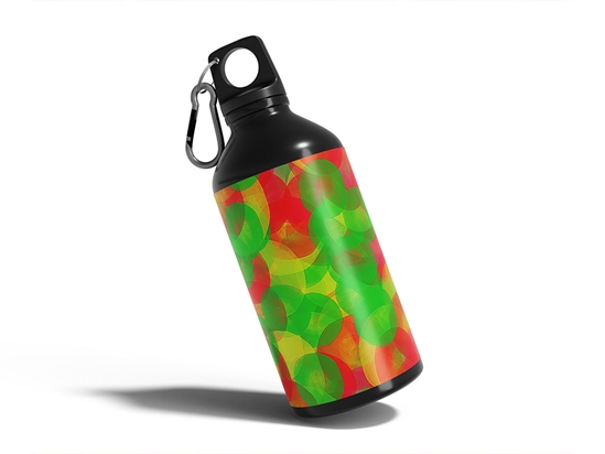 Autumn Spots Tie Dye Water Bottle DIY Stickers