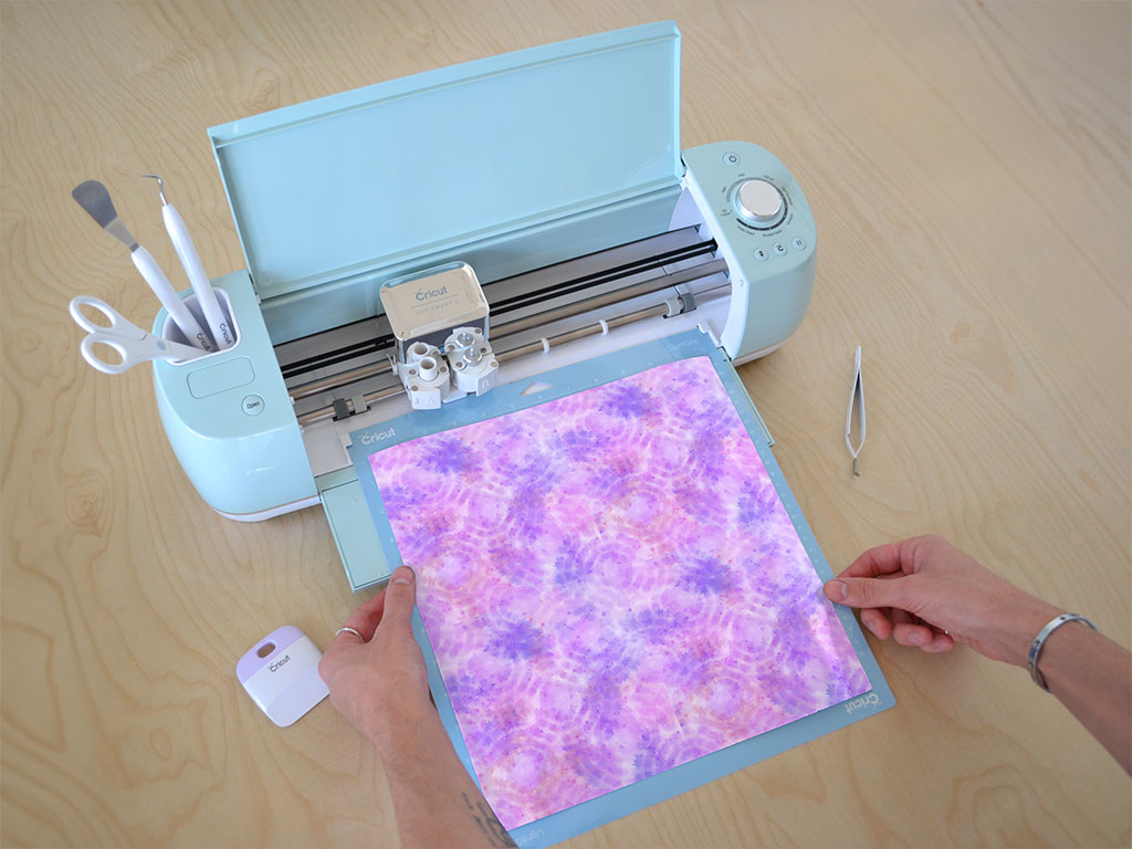 Orchid Droplets Tie Dye Cricut Compatible Vinyl