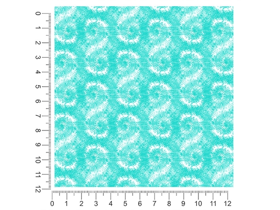 Seafoam Spirals Tie Dye 1ft x 1ft Craft Sheets