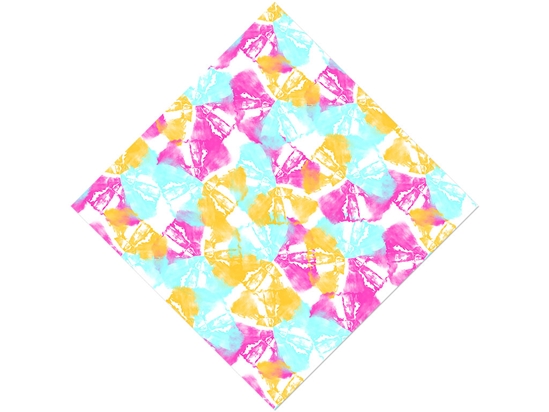 Springtime Petals Tie Dye Vinyl Wrap Pattern