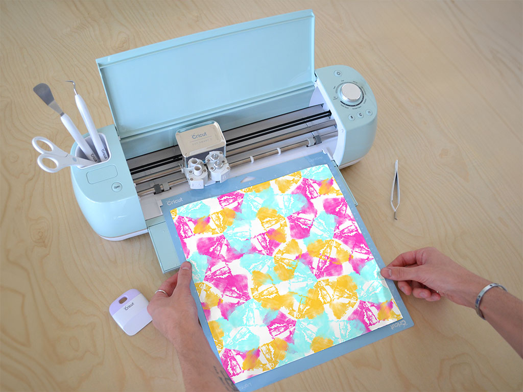 Springtime Petals Tie Dye Cricut Compatible Vinyl