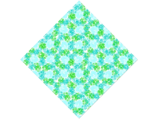 Wavy Wintergreen Tie Dye Vinyl Wrap Pattern