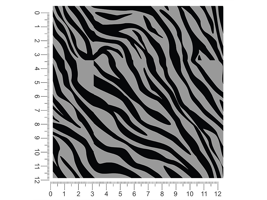 Gray Tiger Animal Print 1ft x 1ft Craft Sheets