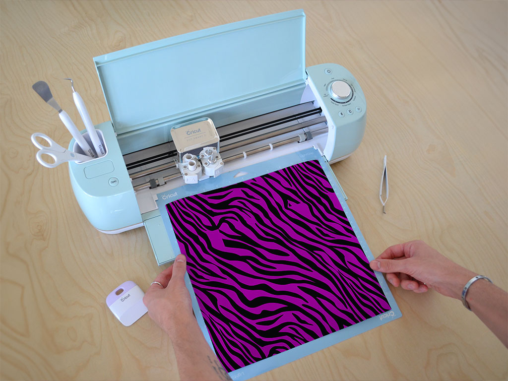 Purple Tiger Animal Print Cricut Compatible Vinyl