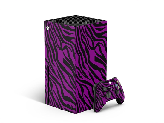 Purple Tiger Animal Print XBOX DIY Decal