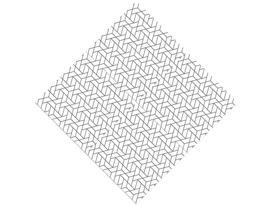 Rhomboid Triangles Tile Vinyl Wrap Pattern