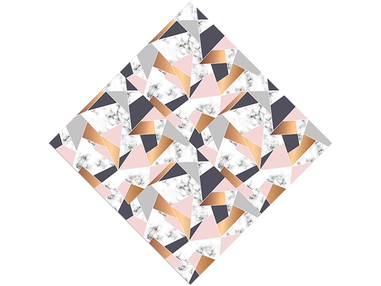 Peachy Shards Tile Vinyl Wrap Pattern