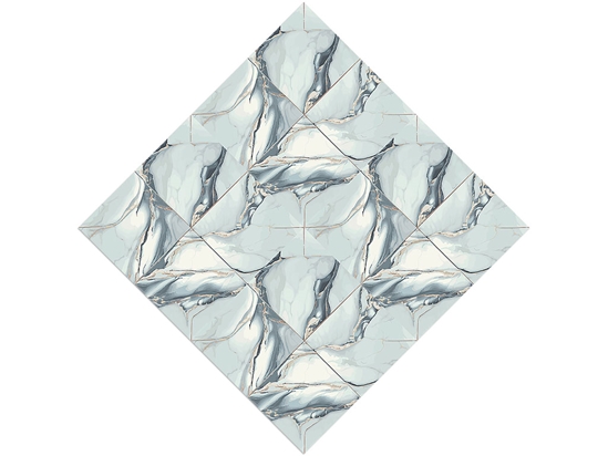 Silver Square Tile Vinyl Wrap Pattern