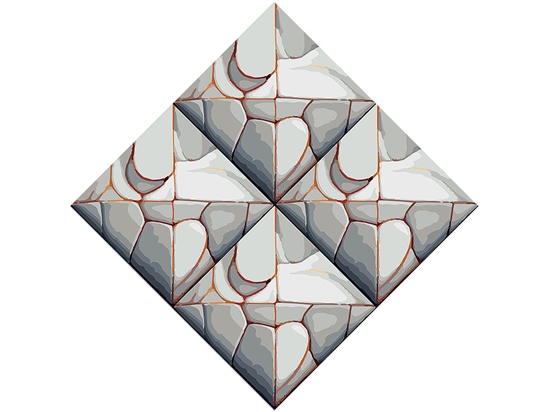 White Break Tile Vinyl Wrap Pattern