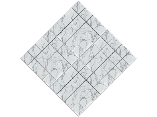 White Square Tile Vinyl Wrap Pattern