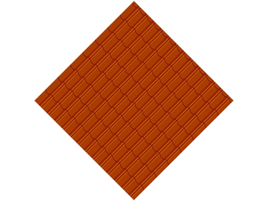 Orange Lipped Tile Vinyl Wrap Pattern