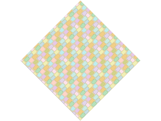 Rainbow Blocks Tile Vinyl Wrap Pattern