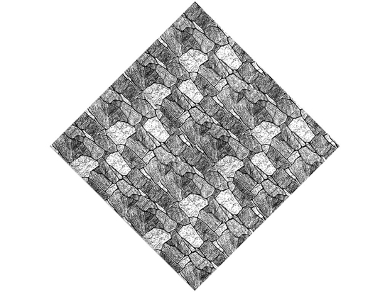 Rough Monochrome Tile Vinyl Wrap Pattern