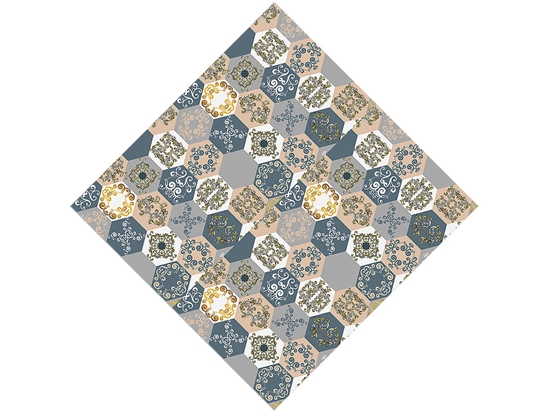 Cool Hexagonal Tile Vinyl Wrap Pattern