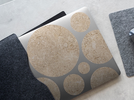 Primavera Travertine Stone DIY Laptop Stickers