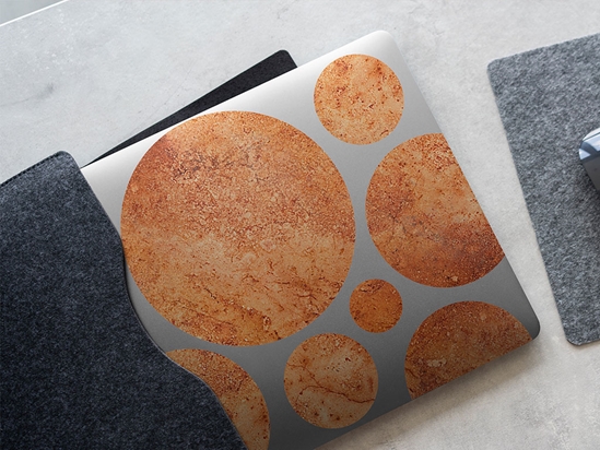 Walnut Travertine Stone DIY Laptop Stickers