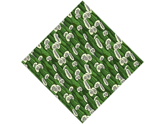 Green Improved Vegetable Vinyl Wrap Pattern