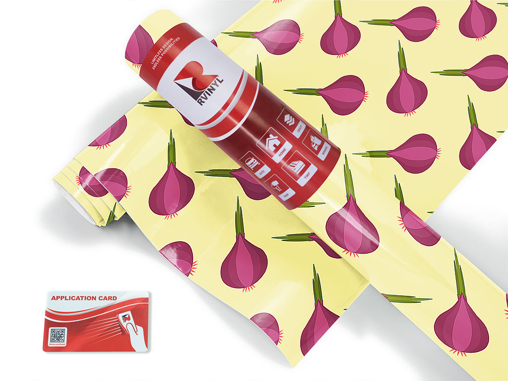 Red Italian Vegetable Craft Vinyl Roll