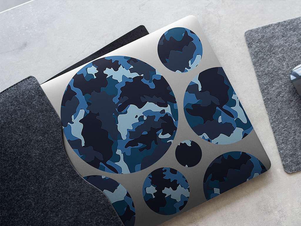 Deep Sea Camouflage Water DIY Laptop Stickers