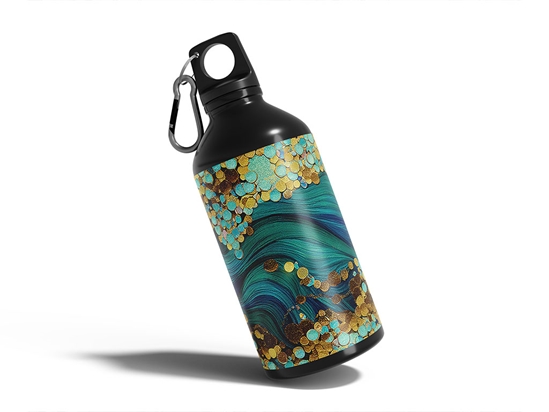 Sandy Stream Water Water Bottle DIY Stickers