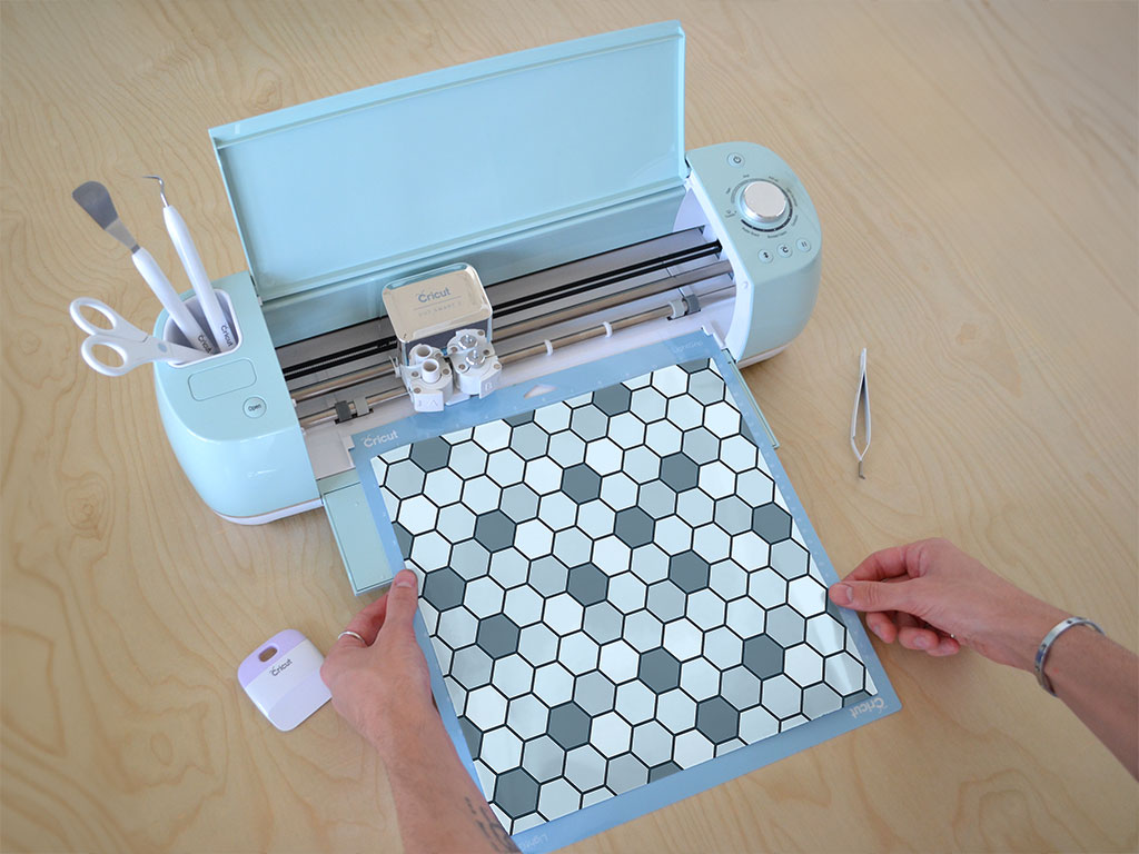 Watery Tiles Water Cricut Compatible Vinyl