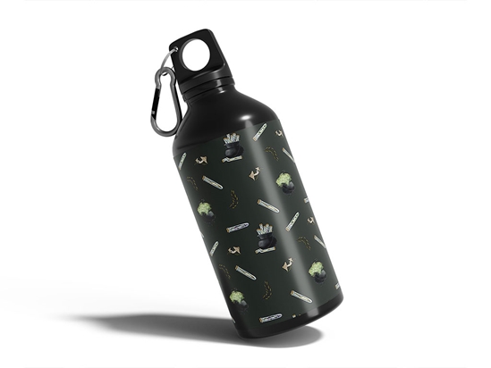 Sinister Vials Horror Water Bottle DIY Stickers