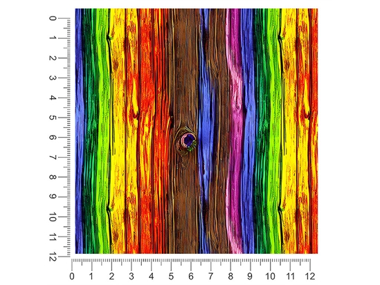 Rcraft™ Deep Stain Rainbow Wood Plank Craft Vinyl