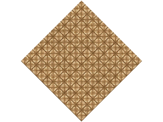 Cappuccino Stain Wooden Parquet Vinyl Wrap Pattern