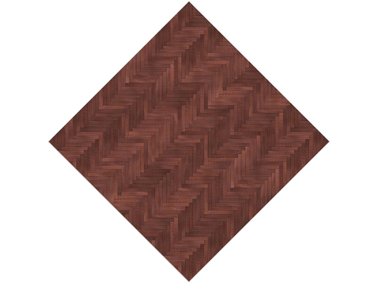 Mahogany  Wooden Parquet Vinyl Wrap Pattern