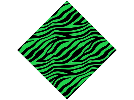 Green Zebra Vinyl Wrap Pattern