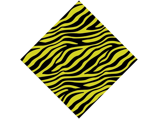 Yellow Zebra Vinyl Wrap Pattern