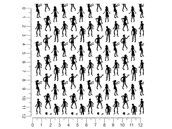 Dancing Dead Horror 1ft x 1ft Craft Sheets