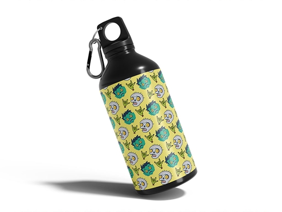 Pushing Daisies Horror Water Bottle DIY Stickers