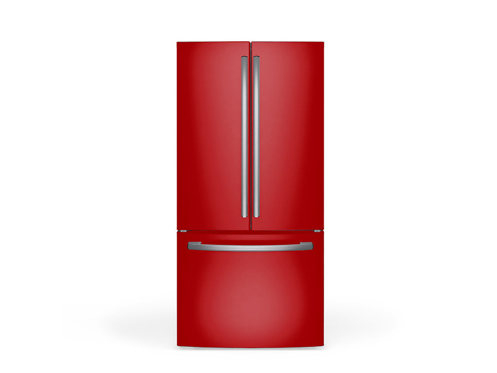 3M 2080 Satin Smoldering Red DIY Built-In Refrigerator Wraps