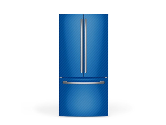 Rwraps 3D Carbon Fiber Blue DIY Built-In Refrigerator Wraps