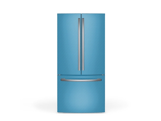 Rwraps 3D Carbon Fiber Blue (Sky) DIY Built-In Refrigerator Wraps